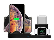 Carregar imagem no visualizador da galeria, CARREGADOR SEM FIO 3 EM 1 - CARREGAMENTO RÁPIDO - IPHONE - AIRPODS E APPLE WATCHES
